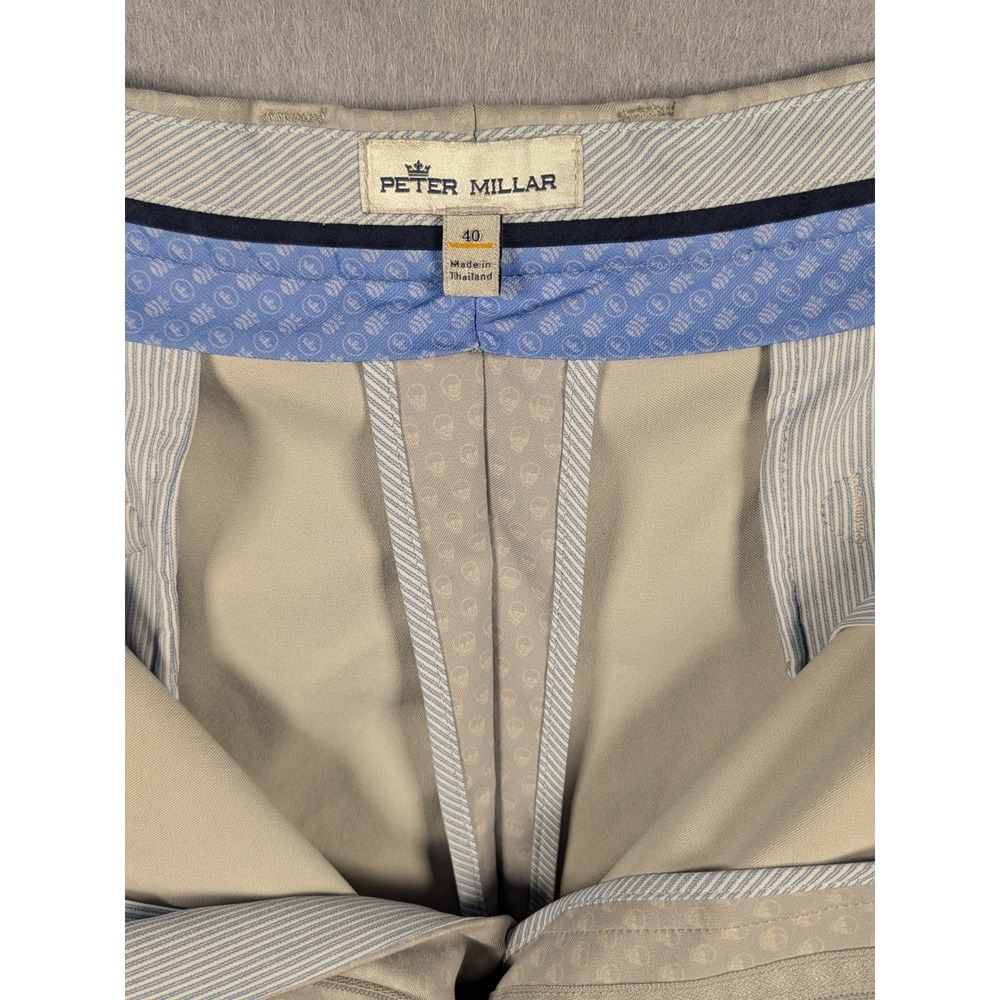 Peter Millar Shorts Mens Size 40 Gray Skull Print Performance Golf Excellent - Picture 2 of 5